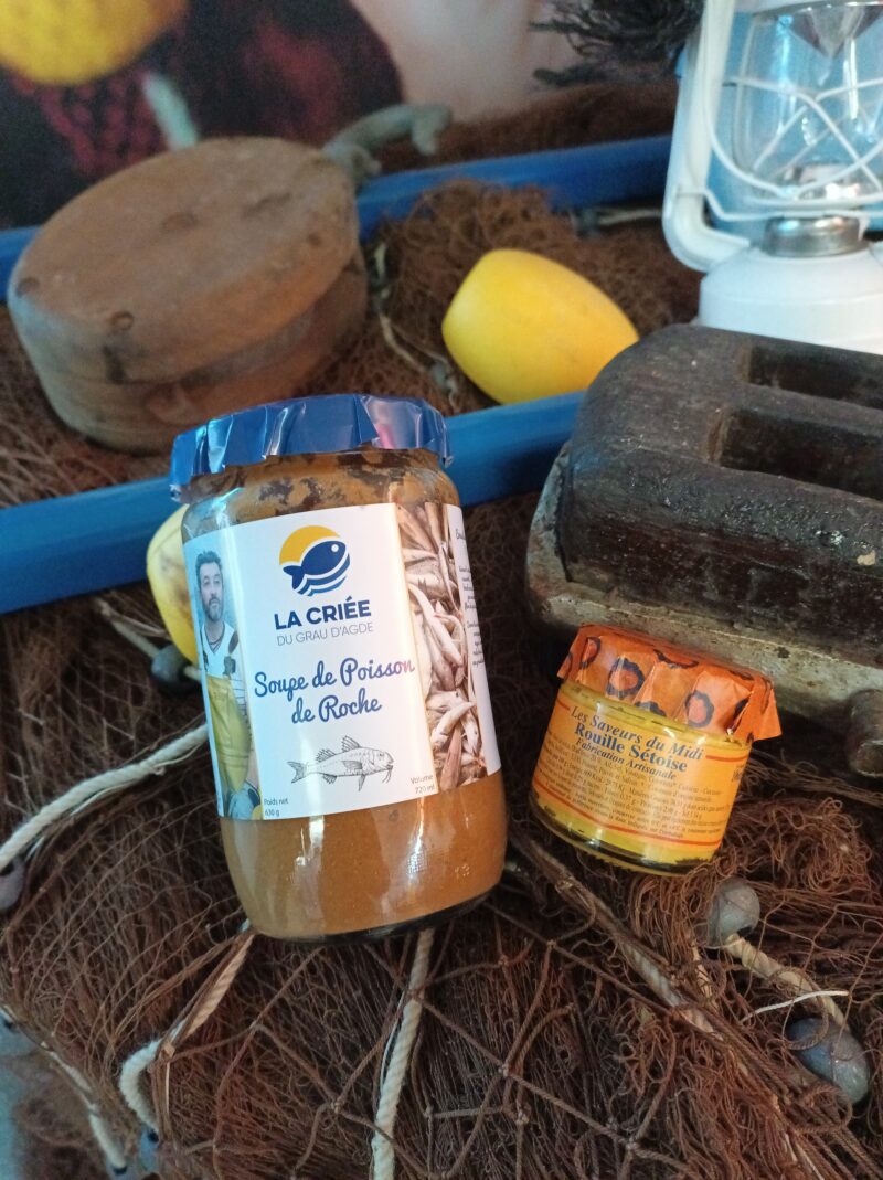 Soupe de poisson de la criée du Grau d'Agde avec sa rouille